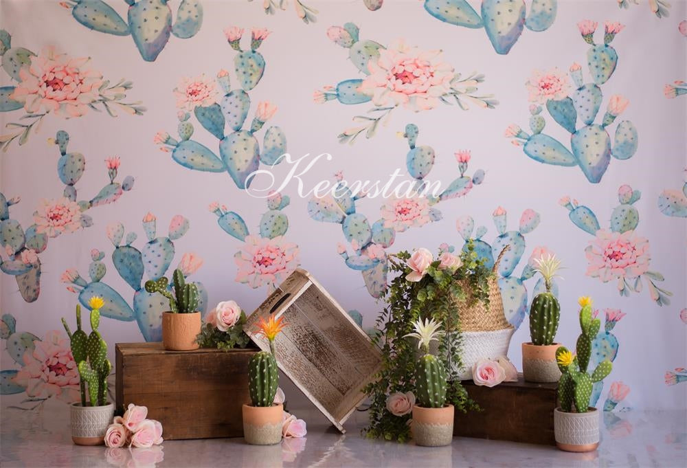 Kate Emmas Cactus Children Backdrop Designed by Keerstan Jessop - Kate Backdrop AU