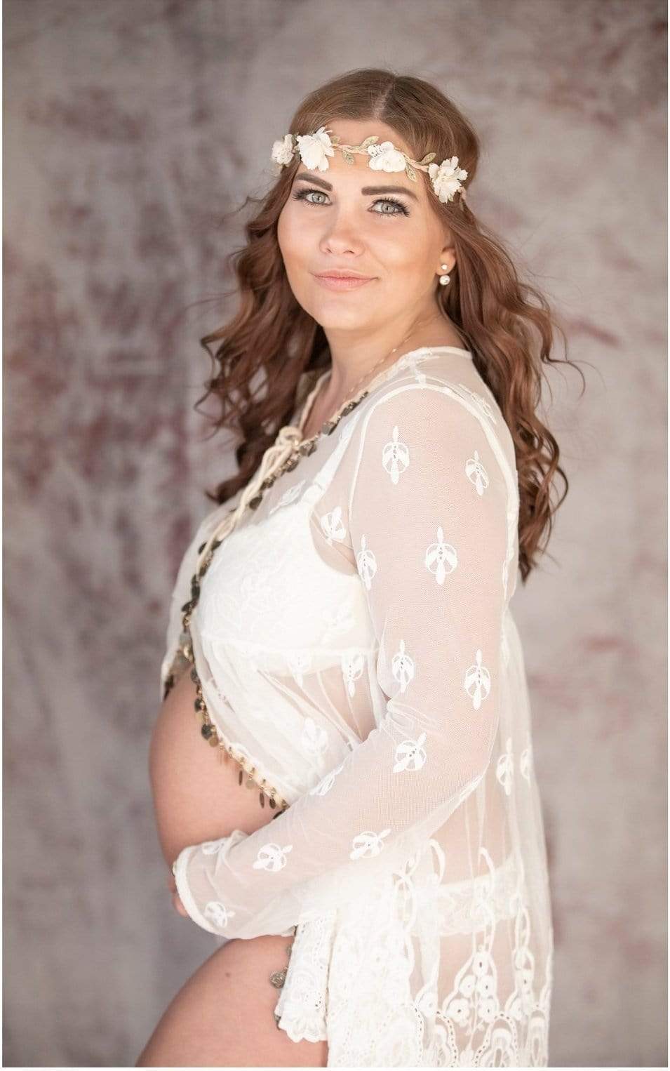 Kate Vintage White Pattern Abstract Texture Backdrops for Studio - Kate Backdrop AU