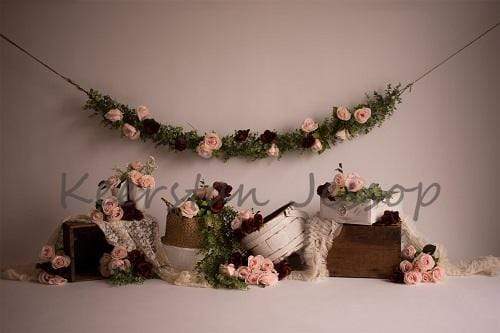 Kate Spring Rose Blooms Floral Backdrop Designed by Keerstan Jessop - Kate Backdrop AU