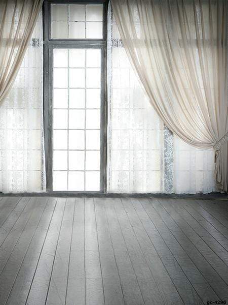 Katebackdrop£ºKate Window indoor with White Curtain Backdrop