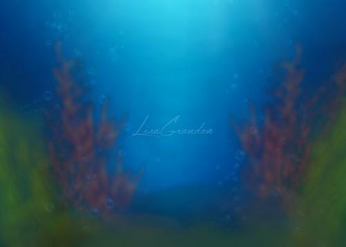 Kate Summer Mermaid Uder the Sea Backdrop Designed by Lisa Granden - Kate Backdrop AU