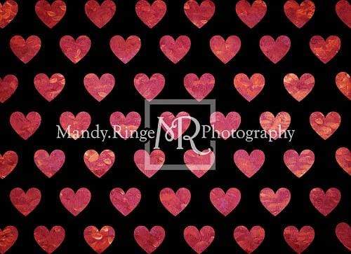 Kate Painted Heart Pattern Valentines Backdrop Designed By Mandy Ringe Photography - Kate Backdrop AU