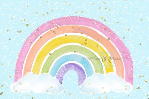 Kate Pastel Sparkle Rainbow Backdrop Designed by Mandy Ringe Photography - Kate Backdrop AU