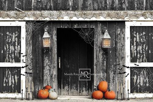 Kate Spooky Halloween Barn Backdrop Designed by Mandy Ringe Photography - Kate Backdrop AU