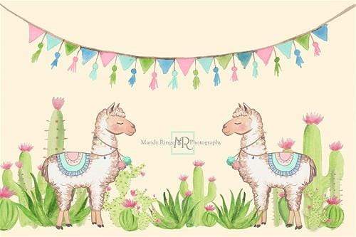 Kate Children Pastel Llama Party Backdrop Designed By Mandy Ringe Photography - Kate Backdrop AU