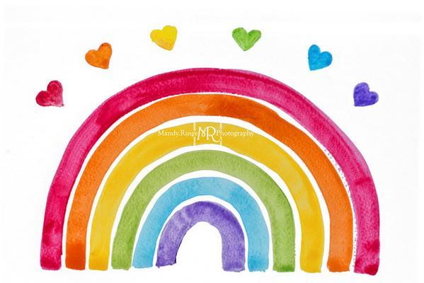 Kate Watercolor Rainbow Backdrop Designed by Mandy Ringe Photography - Kate Backdrop AU