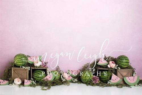 Kate Birthday Watermelon Decoration Cake Smash Backdrop Designed by Megan Leigh Photography - Kate Backdrop AU