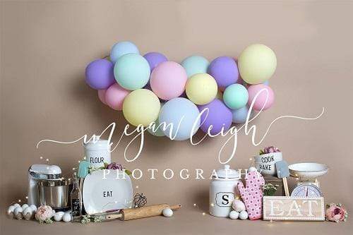 Kate Birthday Cake Smash Baker Children Backdrop Designed by Megan Leigh Photography - Kate Backdrop AU