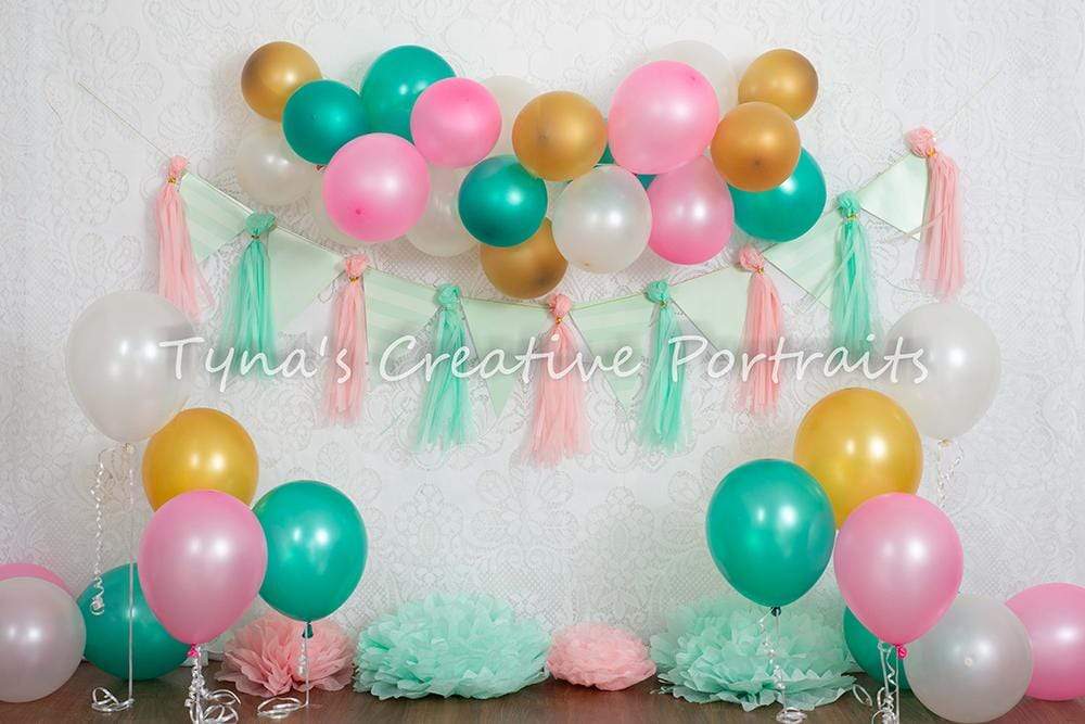 Kate Minty Fresh Celebrations Backdrop for Children Photography Designed By Tyna Renner - Kate Backdrop AU