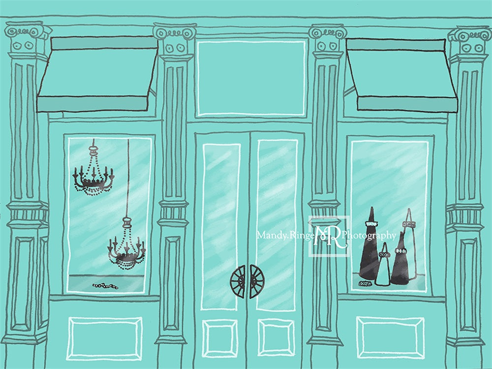 Kate Shopping Spree Storefront Backdrop Designed by Mandy Ringe Photography - Kate Backdrop AU