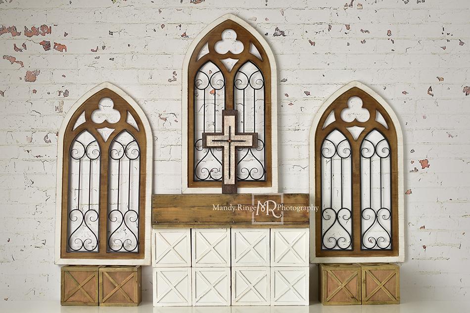 Kate Rustic Church Windows Wedding Backdrop Designed By Mandy Ringe Photography - Kate Backdrop AU