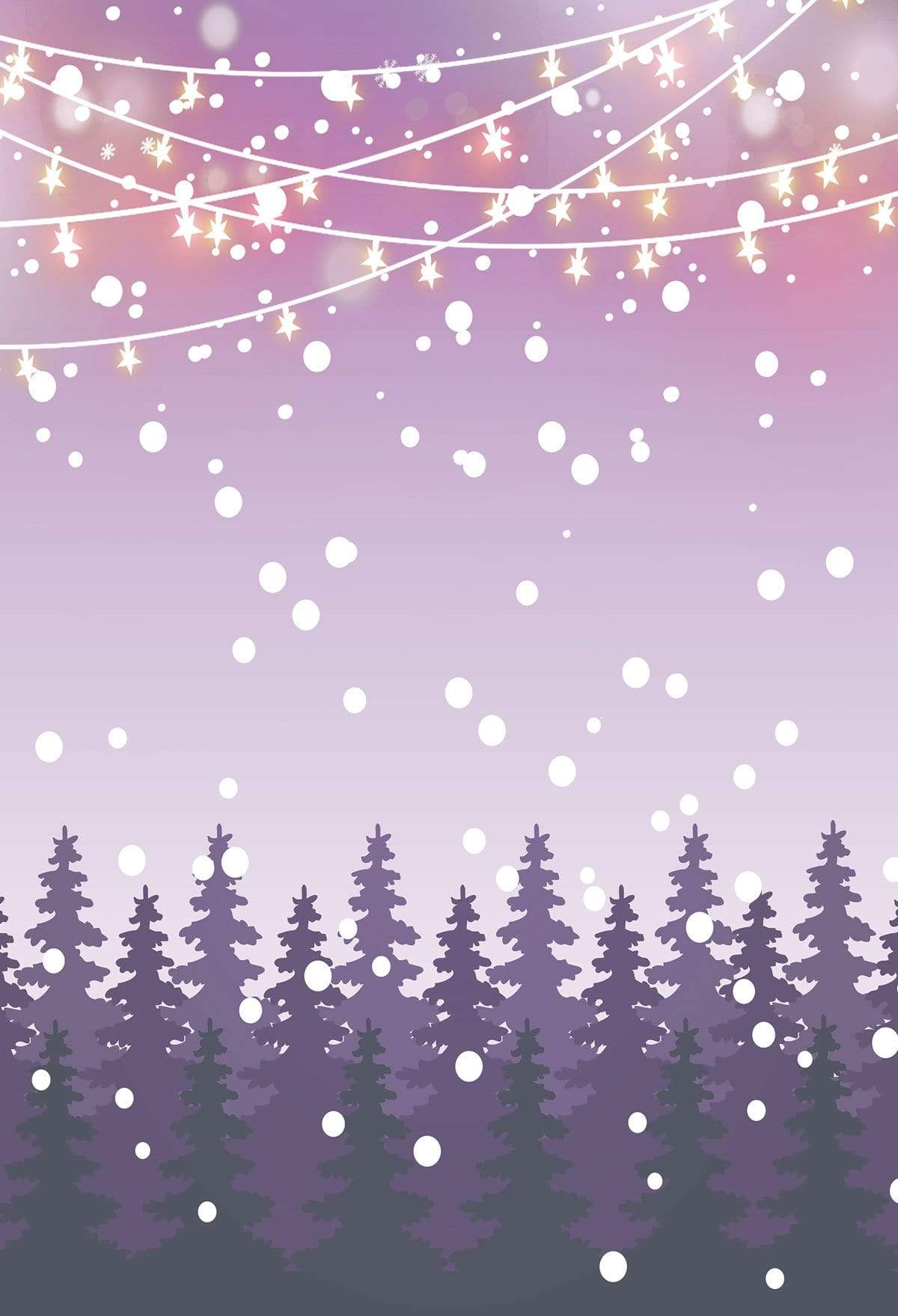 Kate Pink Background Shining Dream Snowy Backdrop Designed by Jerry_Sina - Kate Backdrop AU