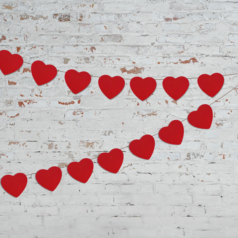 Kate Retro Brick Valentines Backdrop Designed by Jerry_Sina - Kate Backdrop AU