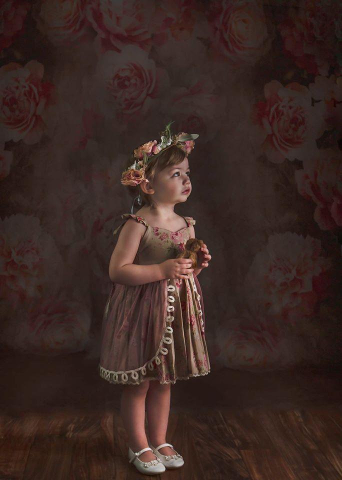 Kate Fine Art Retro Flowers Backdrop Designed By JS Photography - Kate Backdrop AU