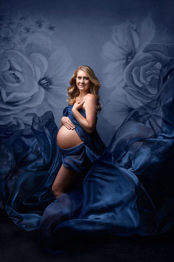 Kate Fine Art Flowers Gray Backdrop Portrait Photography Designed by JS Photography - Kate Backdrop AU