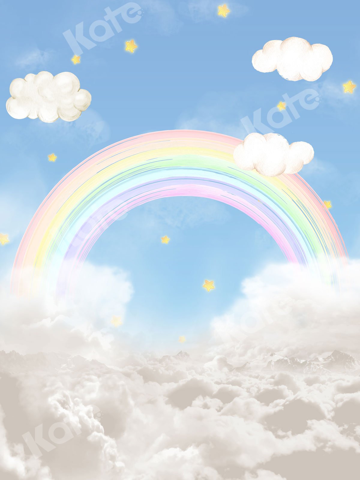 Kate Cloud Rainbow Children Backdrop Designed By JS Photography - Kate Backdrop AU