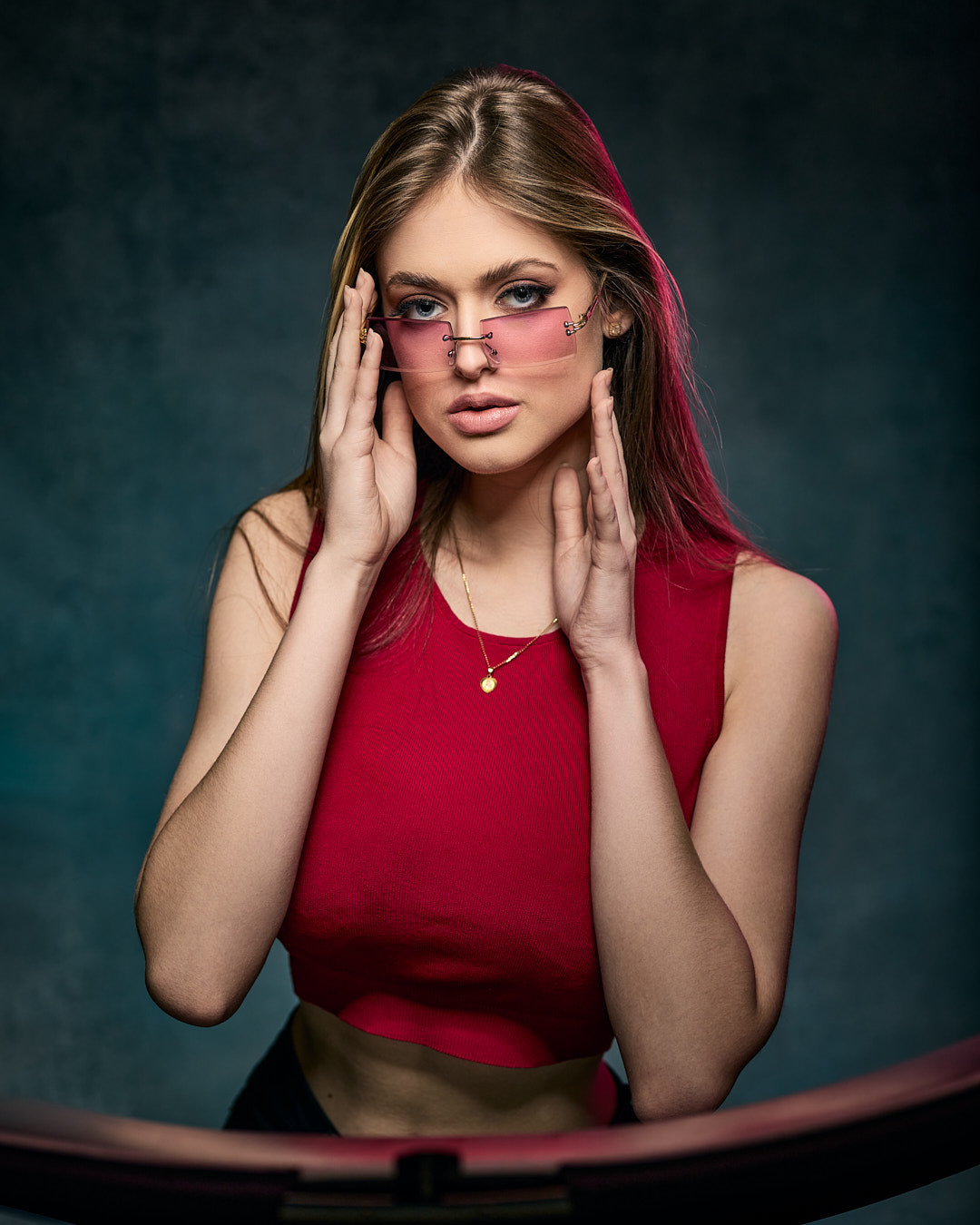 Kate Abstract Texture Turquoise Dark Color Hand Painted Canvas Backdrop - katebackdrop AU