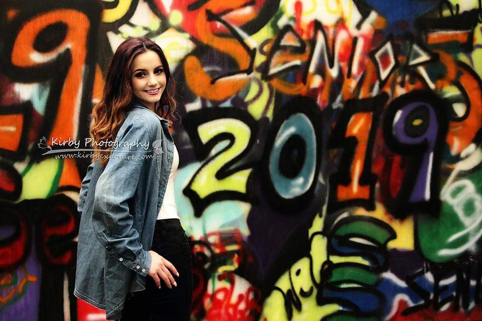 Kate Senior 2019 Graffiti Backdrop designed by Arica Kirby - Kate Backdrop AU