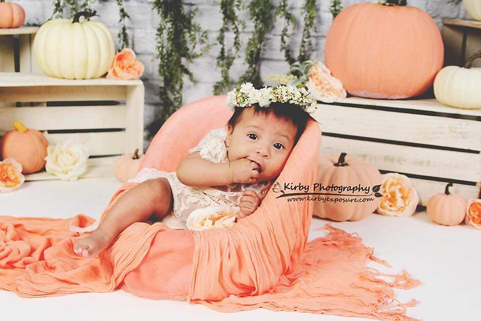 Kate Autumn Sweet as Pumpkin Pie Birthday Backdrops Designed by Arica Kirby - Kate Backdrop AU