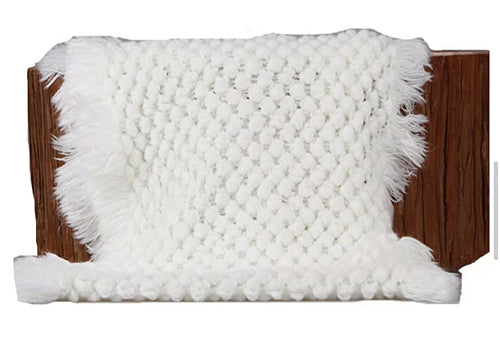 Newborn Prop for Photography Pineapple Pattern Tassel blanket - Kate Backdrop AU