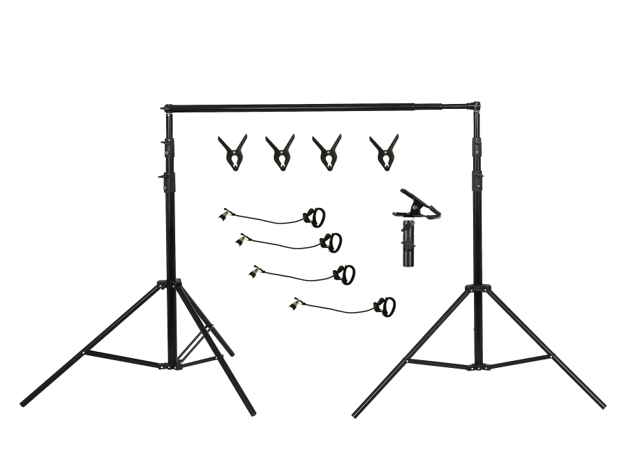 Kate 3x2.8m Frame Kit both for Fabric Backdrop and Double-side Pop-up backdrop( including 4 fish mouth clips + 4 stretch clips + E vigorous clip) AU