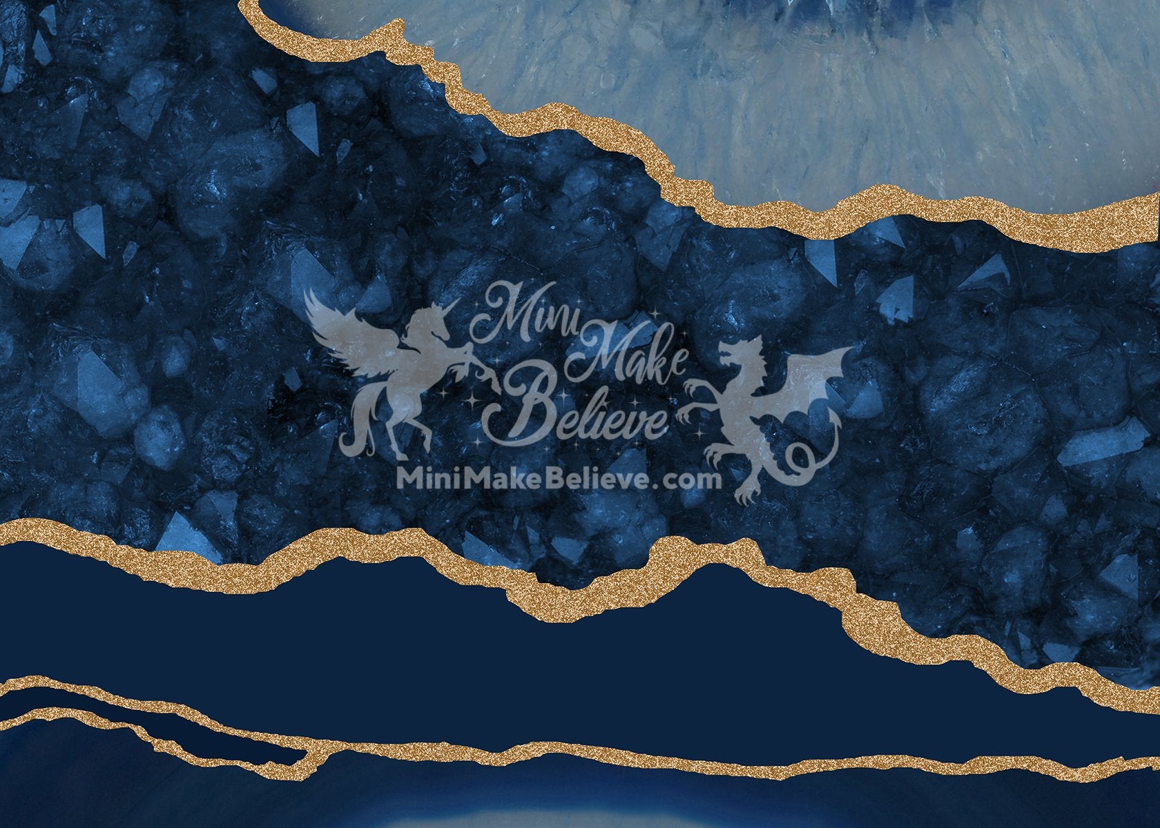 Kate Tapestry Blue Geode Backdrop Designed by Mini MakeBelieve - Kate Backdrop AU