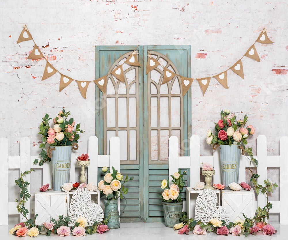 Kate Spring/Easter Backdrop Flower House Designed by Emetselch - Kate Backdrop AU