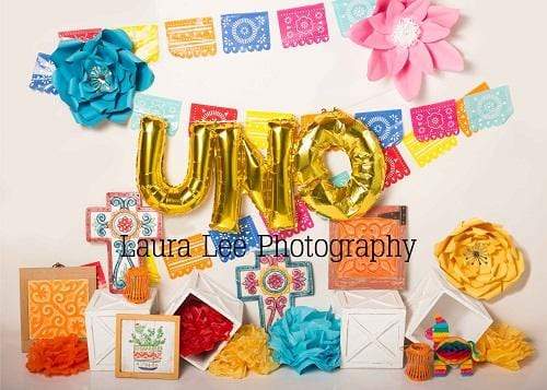 Kate Uno Fiesto Party Decorations Children Backdrop for Photography Designed by  Laura Lee Photography - Kate Backdrop AU