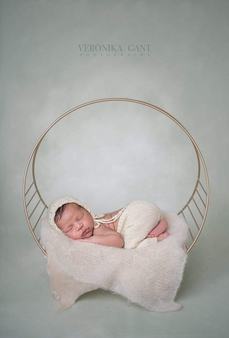 Kate Sea Green Water Drop Abstract Texture Backdrop Designed by Veronika Gant - Kate Backdrop AU