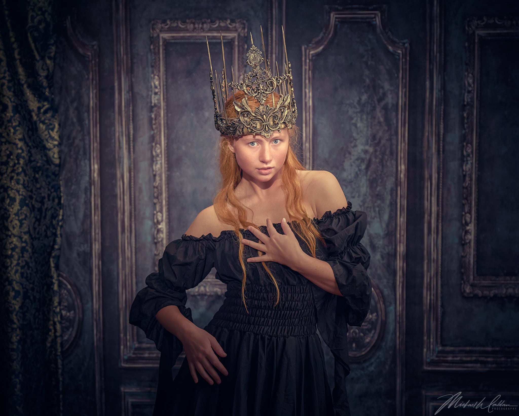 Kate Retro Blue Wall Door Photography Backdrops Wedding - Kate Backdrop AU