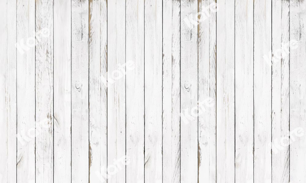 Kate White Wood Board Rubber Floor Mat - Kate Backdrop AU