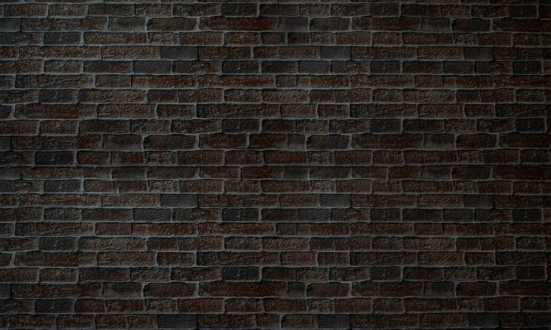Kate Vintage Black Brick Wall Texture Rubber Floor Mat - Kate Backdrop AU