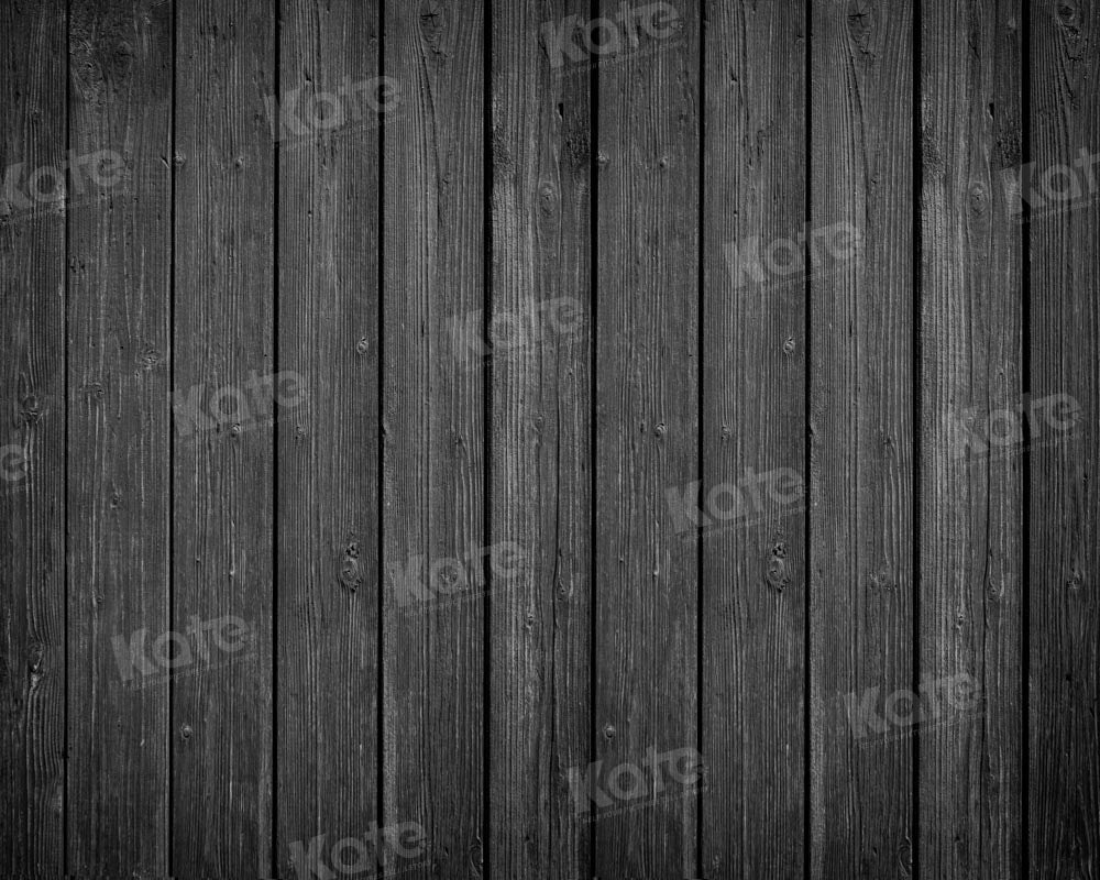 Kate Black Wood Grain Rubber Floor Mat - Kate Backdrop AU