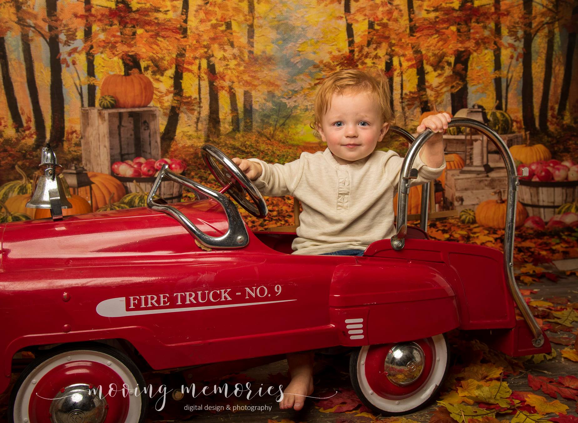 Kate Autumn Leaf Thanksgiving with Pumpkins Backdrop Designed By Jerry_Sina - Kate Backdrop AU