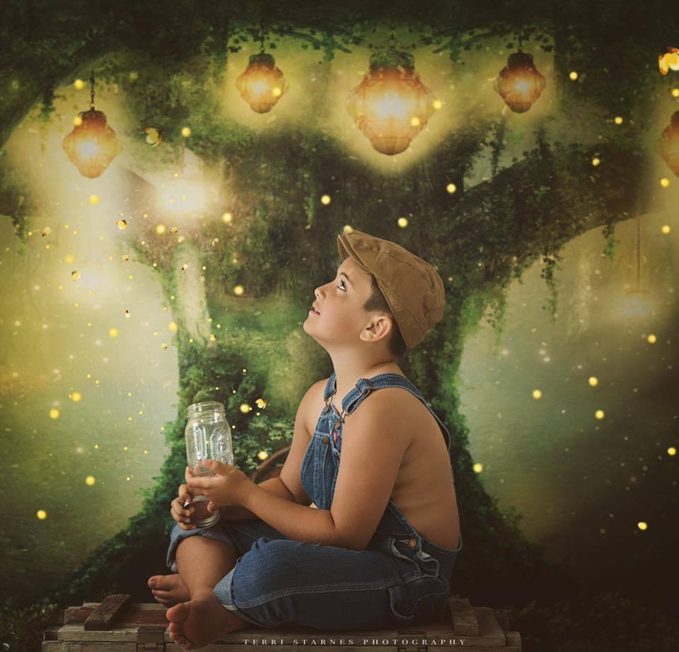 Kate Spirit Fairy Tree House Forest Children Backdrop for Photography Designed by JFCC - Kate Backdrop AU