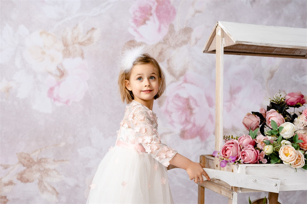 Kate Retro Blurry Bokeh Flowers Backdrop for Photography Designed by JFCC - Kate Backdrop AU