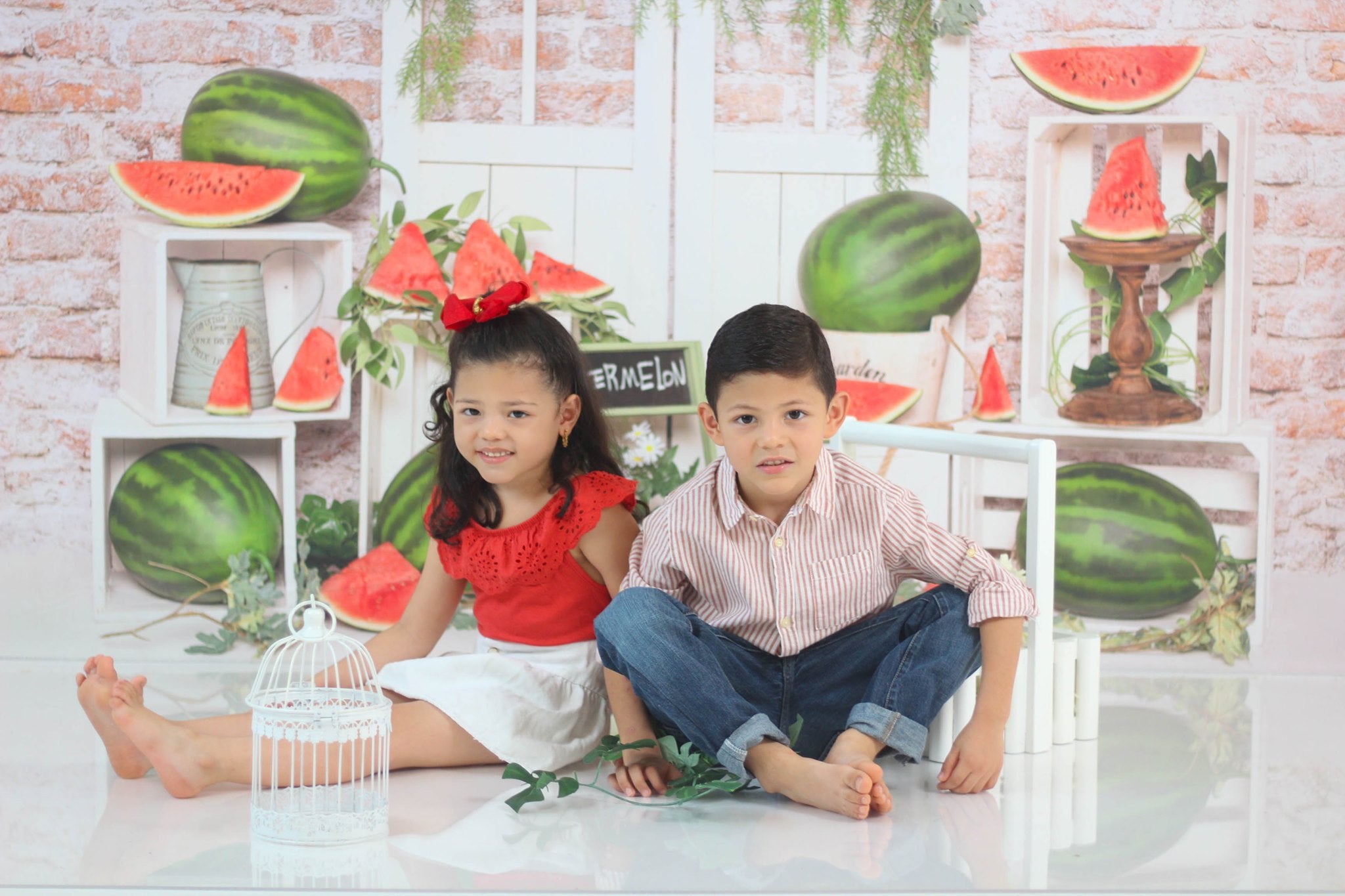 Kate Summer Cake Smash Watermelon Backdrop Designed by Emetselch - Kate Backdrop AU