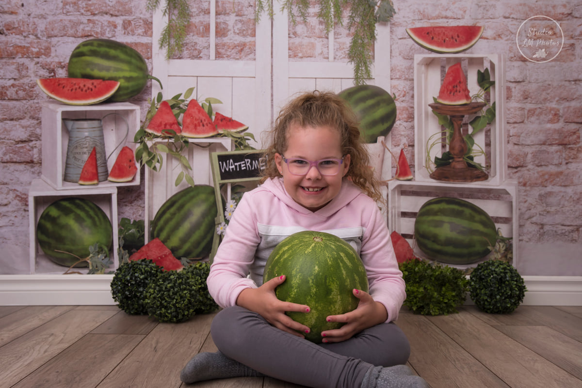 Kate Summer Cake Smash Watermelon Backdrop Designed by Emetselch - Kate Backdrop AU