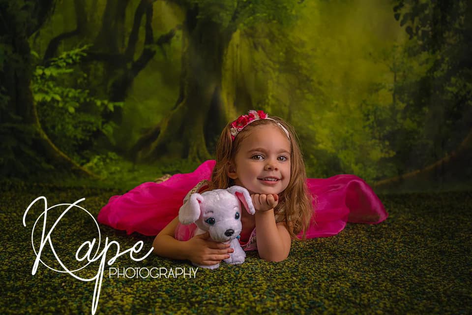 Kate green spring forest photography Backdrops grassland foggy - Kate Backdrop AU