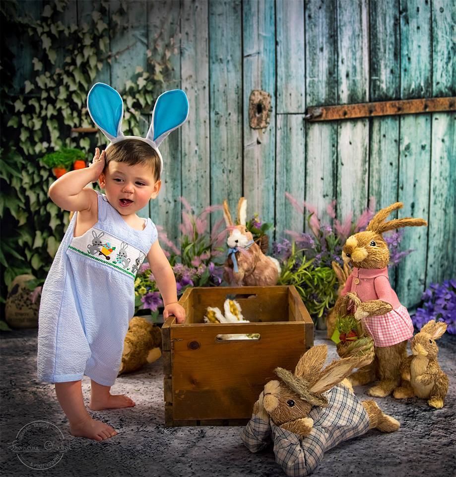 Kate Old Barn Door Spring Backdrop for Children Photography - Kate Backdrop AU