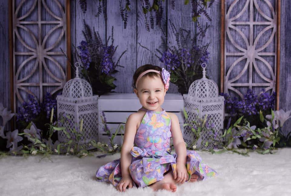 Kate Peaceful Lavender Backdrop for Easter/Spring - Kate Backdrop AU