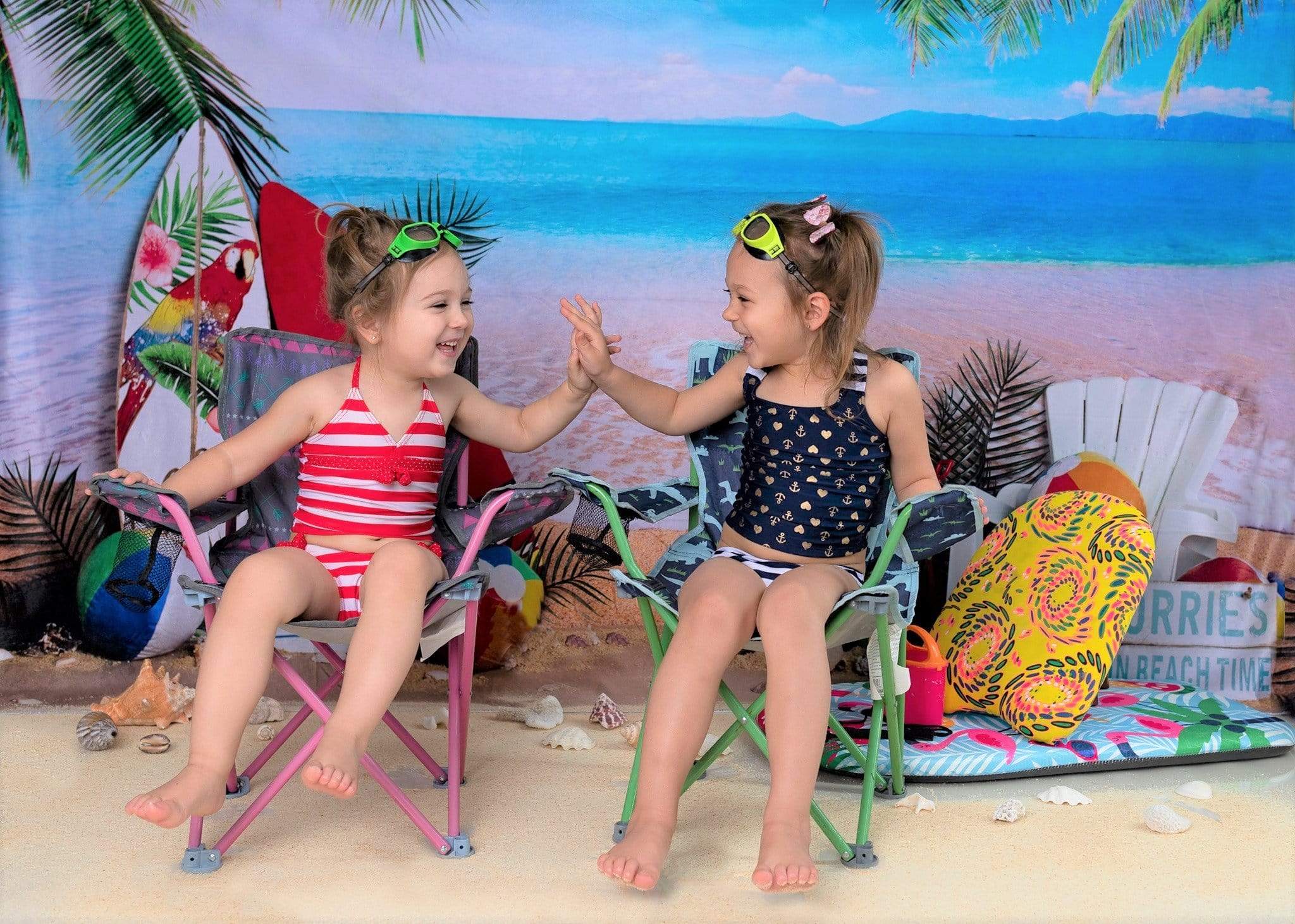 Kate Beach Day Sea Summer Backdrop for Photography Designed by Megan Leigh Photography - Kate Backdrop AU