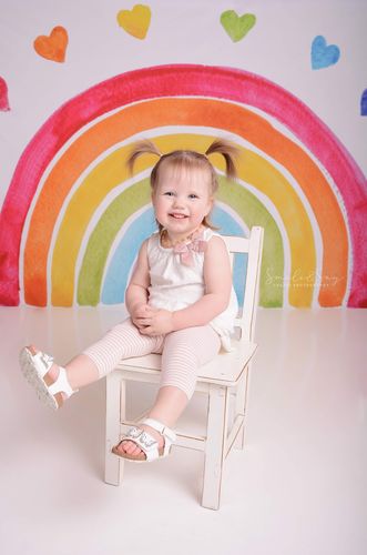 Kate Watercolor Rainbow Backdrop Designed by Mandy Ringe Photography - Kate Backdrop AU