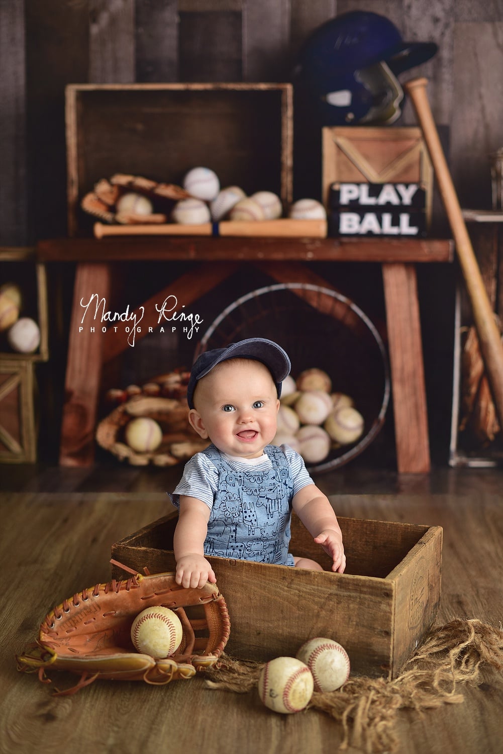 Kate Vintage Baseball Sports Backdrop Designed By Mandy Ringe Photography - Kate Backdrop AU