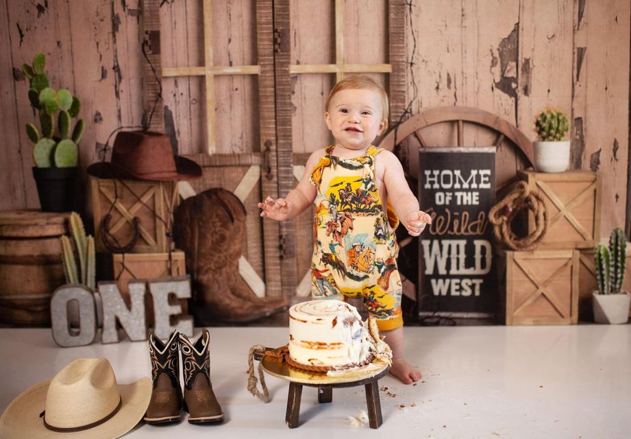 Kate Wild West Birthday Backdrop Designed by Mandy Ringe Photography - Kate Backdrop AU