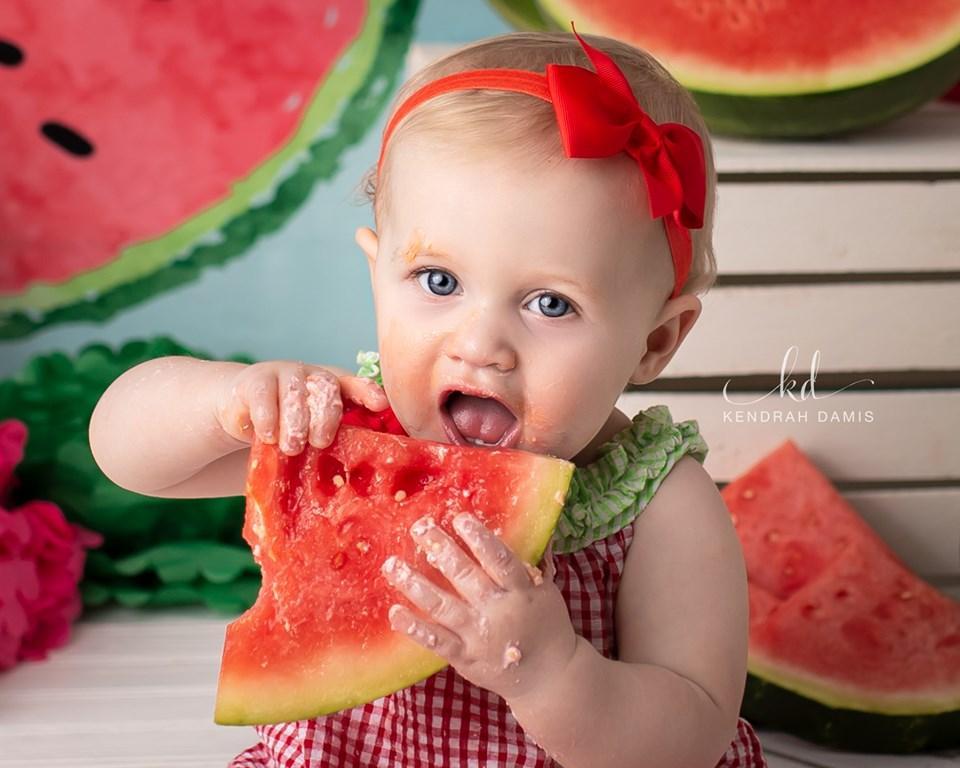 Kate Fresh Background Summer Watermelon Backdrop cake smash/birthday - Kate Backdrop AU