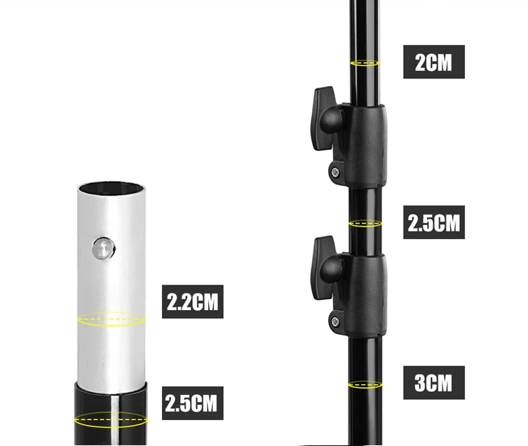 Kate Equipment 10x8.5ft&10x10ft Black Aluminum Backdrops Stand (3cm Thick) - Kate Backdrop AU