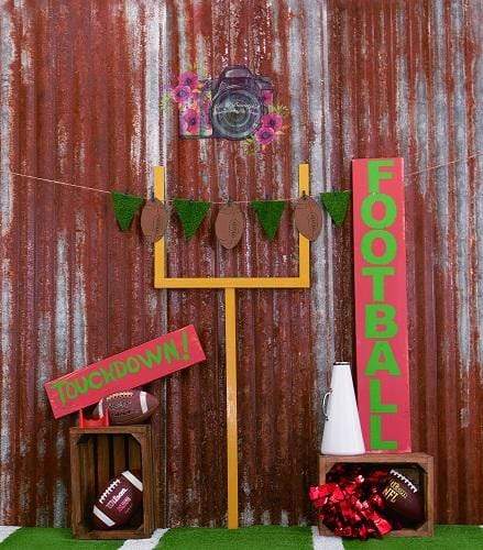 Kate Football Tin Sports Decoration Backdrop Designed by Leann West - Kate Backdrop AU