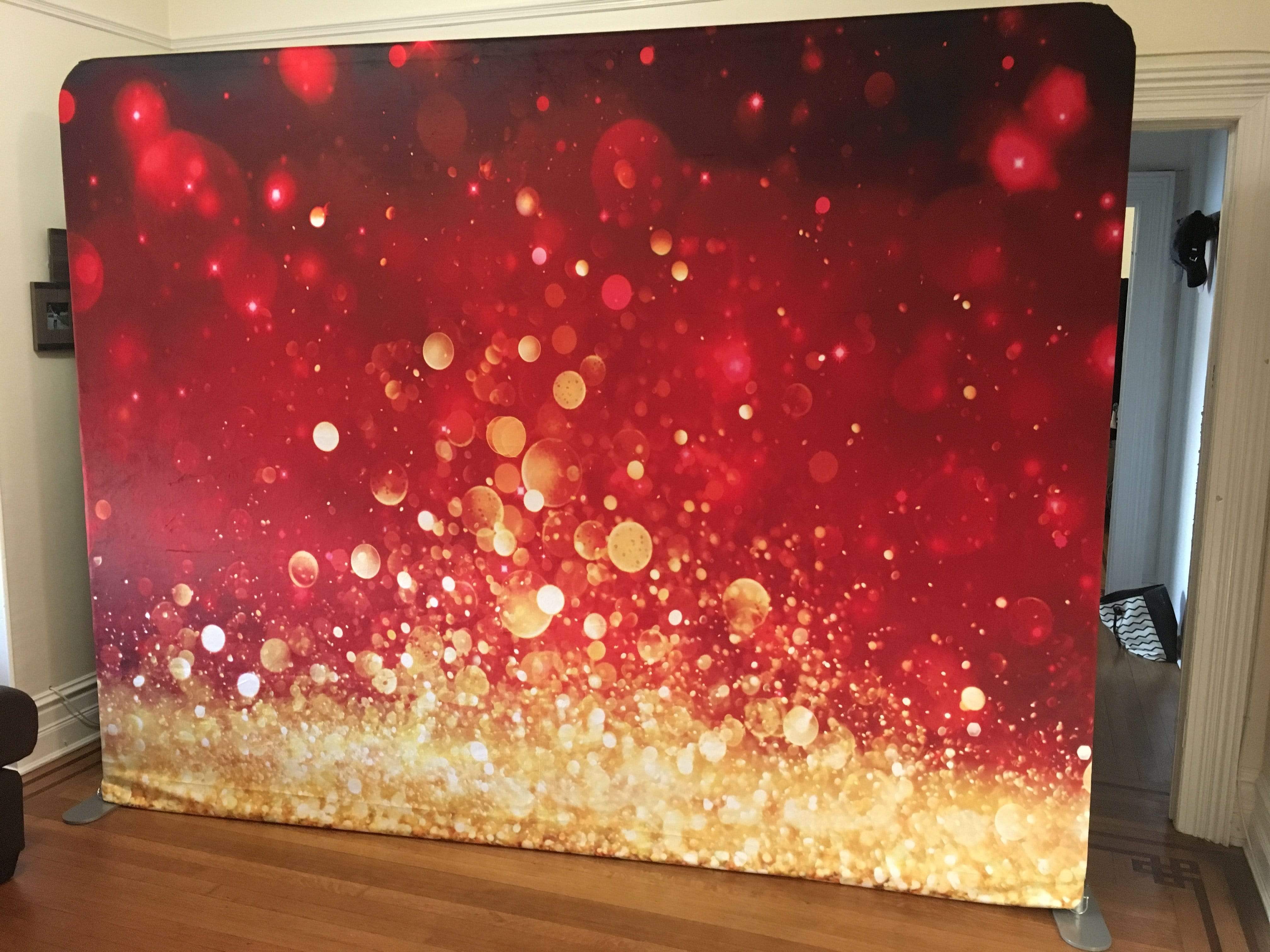 Katebackdrop£ºKate Bokeh Christmas Festival Party Photography Backdrop Red Glittering Holiday