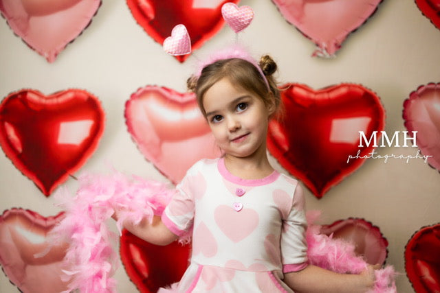 Kate Valentine's Day Backdrop Heart Designed by Melissa McCraw-Hummer - Kate Backdrop AU